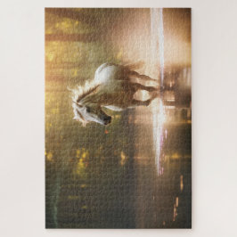 Hübscher süßer Niedlicher Pferdemagenwald Puzzle