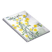 Hübscher Süßgelber Blossom Notizblock (Rechte Seite)