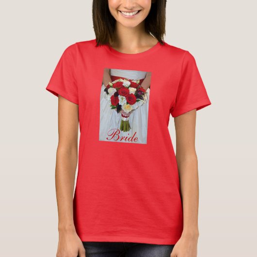 Hübscher T - Shirt für Brautbouquet (Vorderseite)