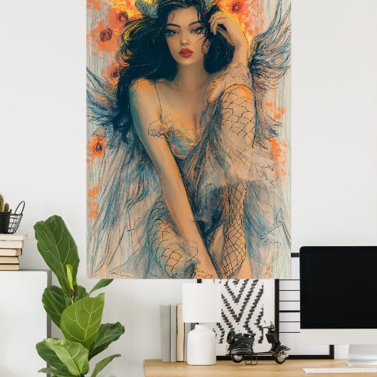 Hübscher Teufel 10034 Poster (Heimbüro)