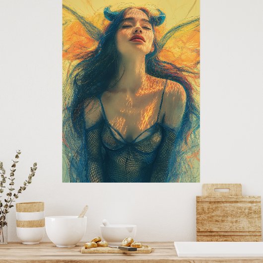 Hübscher Teufel 10037 Poster (Küche)