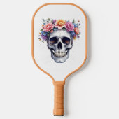 Hübscher Totenkopf Pickleball Schläger (Rückseite)