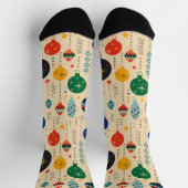 Hübscher, traditioneller Zierteil Beige Socken (Oben)