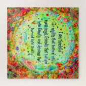 Hübscher Trendy Fun Dankbare Segen Inspirivity Puzzle (Horizontal)