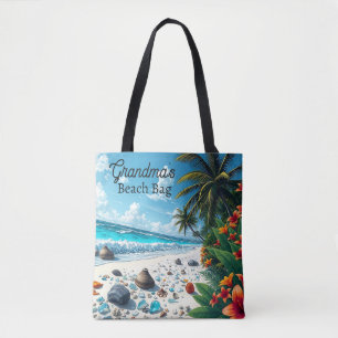 Hübscher tropischer Strand Szene Küste Personalisi Tasche