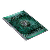 Hübscher Türkis-alter Band-mittelalterliches Notizblock (Rechte Seite)