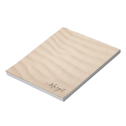 Hübscher und einfacher Strand Notizblock (Rotiert)