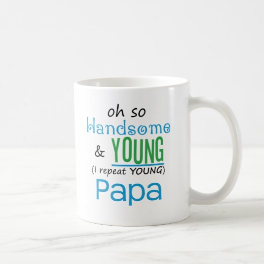 Hübscher und junger Papa Kaffeetasse (Rechts)