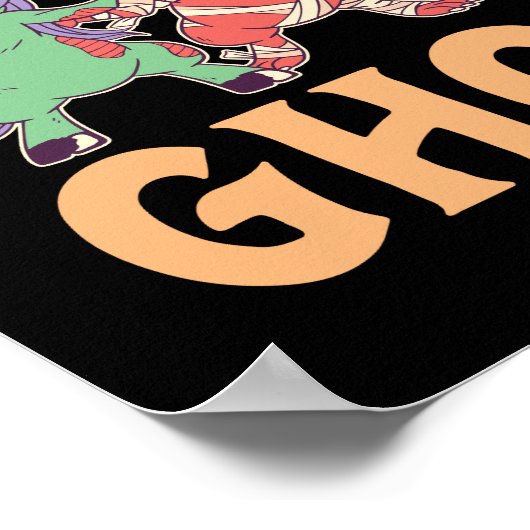 Hübscher und Niedlicher Halloween-Trick oder Treat Poster (Ecke)