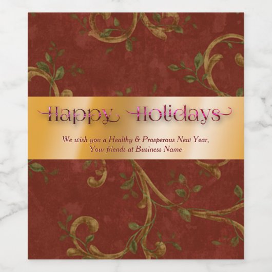 Hübscher Urlaub Weinetikett (Einzelnes Label)