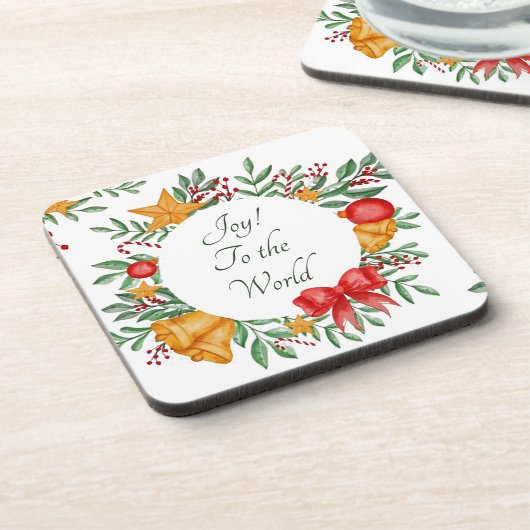 Hübscher Urlaubsrahmen Getränkeuntersetzer (Linke Seite)