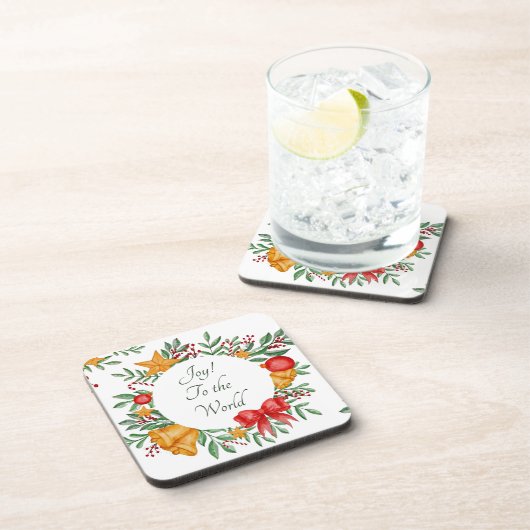 Hübscher Urlaubsrahmen Getränkeuntersetzer (Rechte Seite)