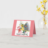 Hübscher Ventilator Muttertag Karte (Gelbe Blume)