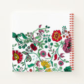 Hübscher Verzierter Blumengarten Personalisierte A Notizblock (Rückseite)