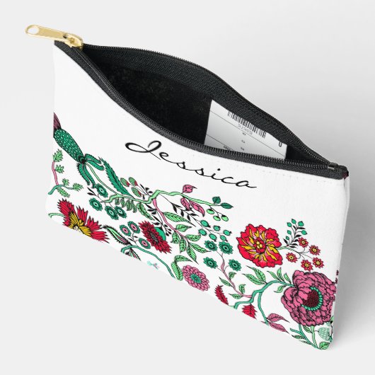 Hübscher Verzierter Blumengarten Personalisierte A Zubehörtasche (Offen)