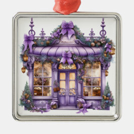 HÜBSCHER VERZIERTER URLAUB CHRISTMAS STOREFRONT ORNAMENT AUS METALL