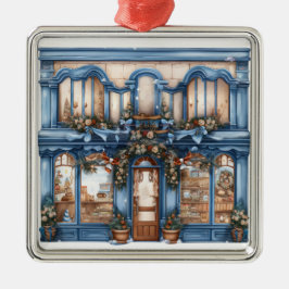 HÜBSCHER VERZIERTER URLAUB CHRISTMAS STOREFRONT ORNAMENT AUS METALL