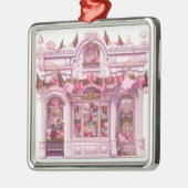 HÜBSCHER VERZIERTER URLAUB CHRISTMAS STOREFRONT ORNAMENT AUS METALL (Links)