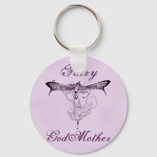 Hübscher Vintager Fairy Decal Schlüsselanhänger (Vorderseite)