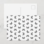 Hübscher Vintager Schmetterling Antiquitätenmuseum Postkarte (Vorne/Hinten)