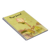 Hübscher Vintager Stil Rose Glaube Gebet Journal Notizblock (Rechte Seite)