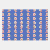 Hübscher Vintager Teddybär Geschenkpapier Set (Vorderseite 2)