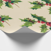 Hübscher Vintager Zweig Geschenkpapier (Ecke)