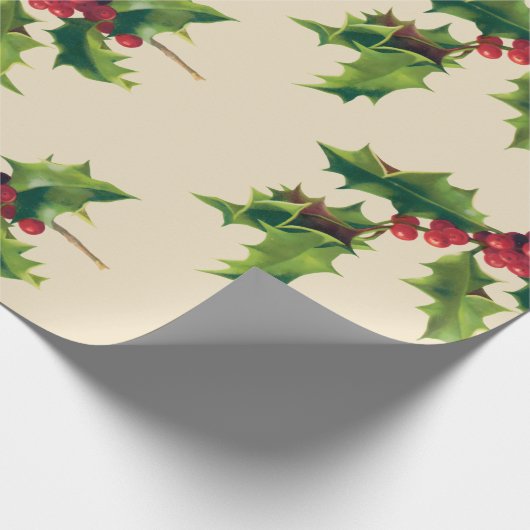 Hübscher Vintager Zweig Geschenkpapier (Ecke)