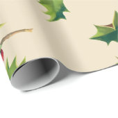 Hübscher Vintager Zweig Geschenkpapier (Rolleneckpunkt)
