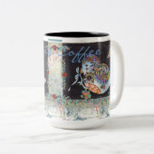 "Hübscher Vogel (2)" personalisierte Tasse (VorderseiteRechts)