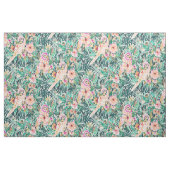 HÜBSCHER VOGEL BlumenpapageiWatercolor Stoff (Fat Quarter (45,7 x 55,9 cm))