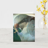 Hübscher Vogel, Geburtstag Karte (Gelbe Blume)