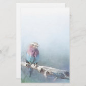 Hübscher Vogel - stationär Briefpapier (Vorne/Hinten)