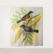 hübscher Vogeldruck Wandteppich (Vorderseite)