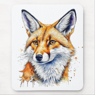 Hübscher Wasserfarben-Fuchs   Tierliebhaber Mousepad