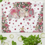 HÜBSCHER WASSERFARBENBAUM MIT TEDY-BÄREN GESCHIRRTUCH (Gefaltet)