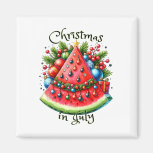 Hübscher Wassermelonen-Weihnachtsbaum Sommer Weihn Magnet