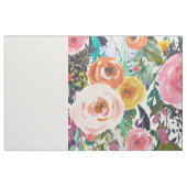 Hübscher Watercolor mit Blumen Stoff (Fat Quarter (45,7 x 55,9 cm))