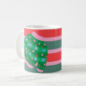 Hübscher Weihnachts-Hässlichpullover-Becher Kaffeetasse (Vorderseite Links)