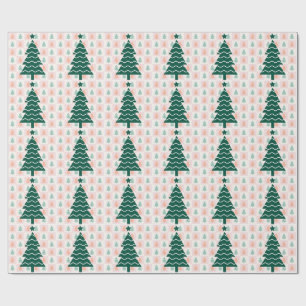 Hübscher Weihnachtsbaum Feiertagsdesign. Geschenkpapier