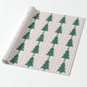  Hübscher Weihnachtsbaum Feiertagsdesign.  Geschenkpapier (Ungerollt)