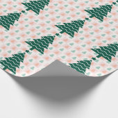  Hübscher Weihnachtsbaum Feiertagsdesign.  Geschenkpapier (Ecke)