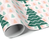  Hübscher Weihnachtsbaum Feiertagsdesign.  Geschenkpapier (Rolleneckpunkt)