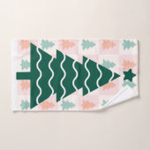 Hübscher Weihnachtsbaum Feiertagsdesign. Handtuch (Handtuch)