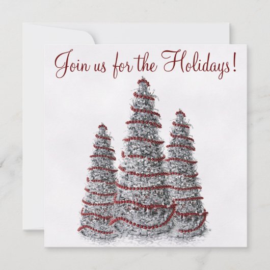 Hübscher Weihnachtsbaum Invita Einladung (Vorderseite)