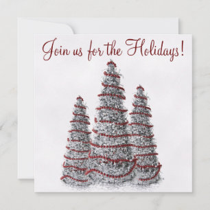 Hübscher Weihnachtsbaum Invita Einladung