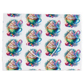 Hübscher Weihnachtskalender für Wasserfarben Große Geschenktüte (Rückseite)