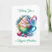 Hübscher Weihnachtskalender für Wasserfarben Karte (Vorderseite)