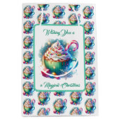 Hübscher Weihnachtskalender für Wasserfarben Mittlere Geschenktüte (Vorderseite)