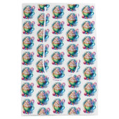 Hübscher Weihnachtskalender für Wasserfarben Mittlere Geschenktüte (Rückseite)